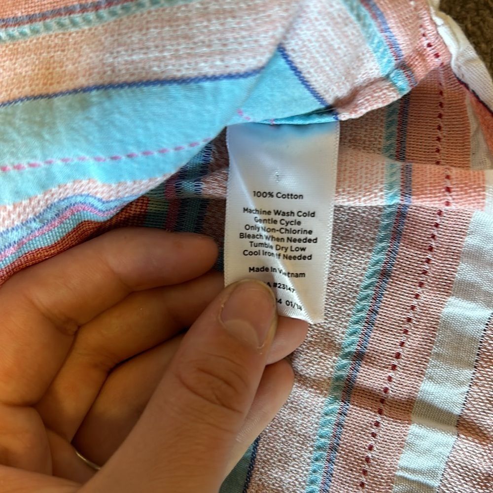 Talbots- Striped button up - Picture 6 of 6